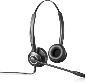 Leitner H950 Dual-Ear USB Computer Headset – Great for Working from Home. Works with Zoom, Jabber, Webex, Teams, Slack, Skype, RingCentral, 8x8, and All Other Softphone Brands