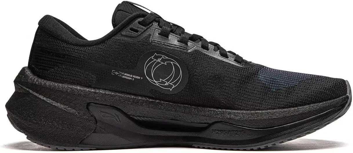 LI-NING Furious Rider 7 V2 Men Running Shoes Boom Fiber High Rebound Shock-Absorbing Stable Sport Shoes ARZU003