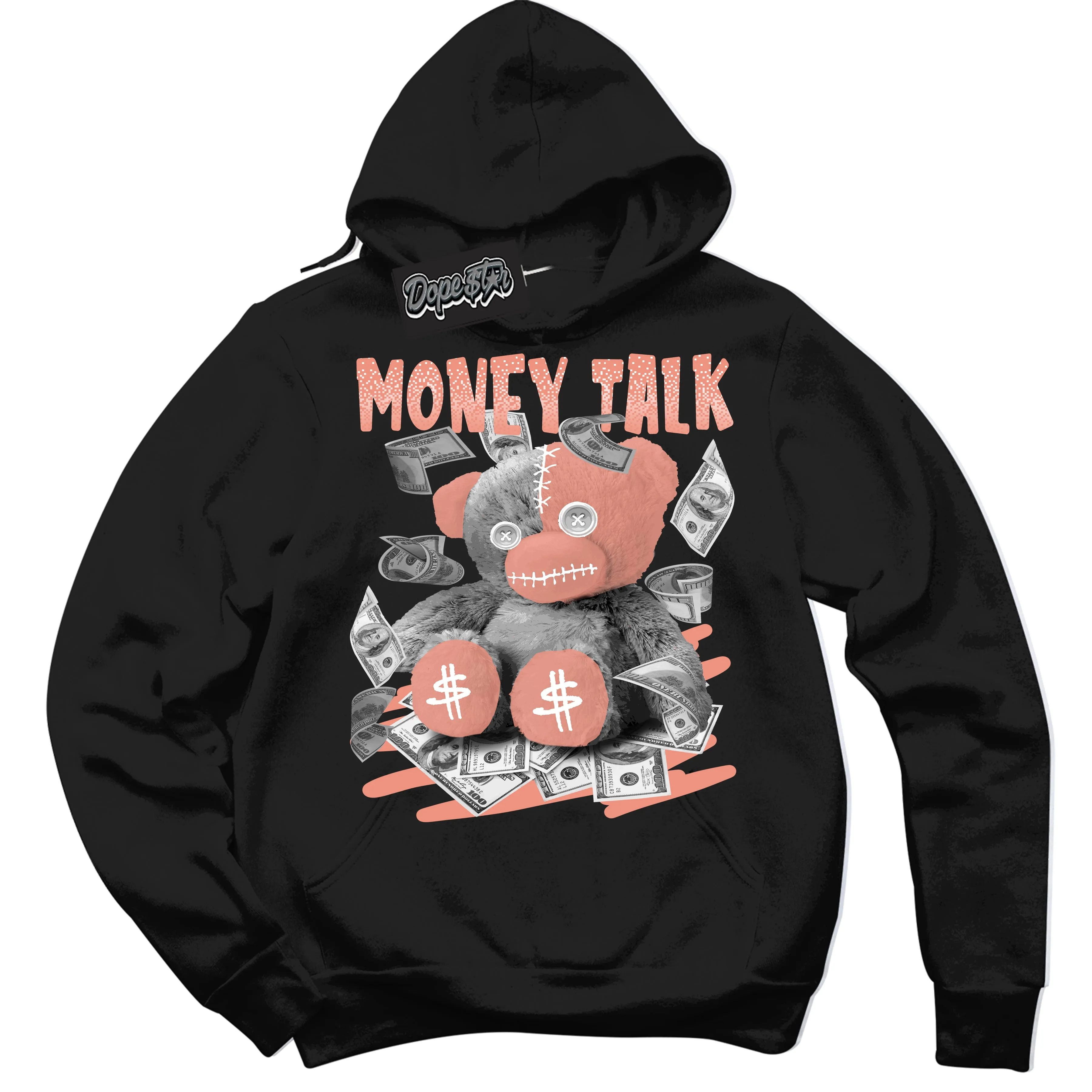 Light Wild Mango Dunk Sneaker Hoodie Money Talk Bear Graphic
