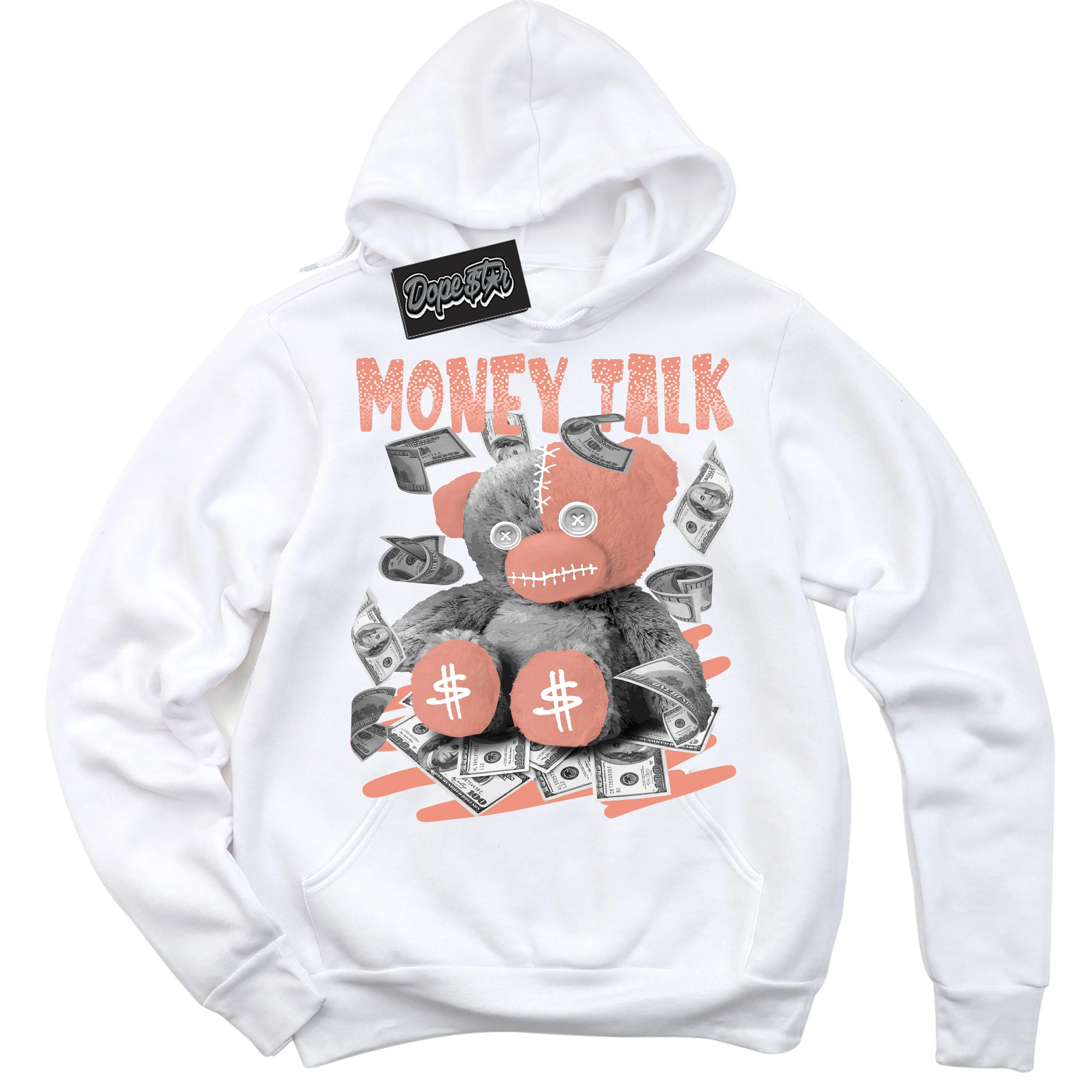 Light Wild Mango Dunk Sneaker Hoodie Money Talk Bear Graphic