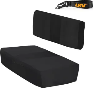 LKV Mule Seat Cover Compatible with Kawasaki Mule 600/610 2005-2016 Mule SX 2017-2023 Waterproof UTV Bench Seat Cover Accessories Parts