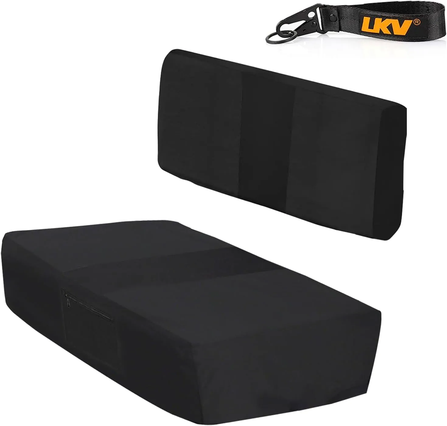 LKV Mule Seat Cover Compatible with Kawasaki Mule 600/610 2005-2016 Mule SX 2017-2023 Waterproof UTV Bench Seat Cover Accessories Parts