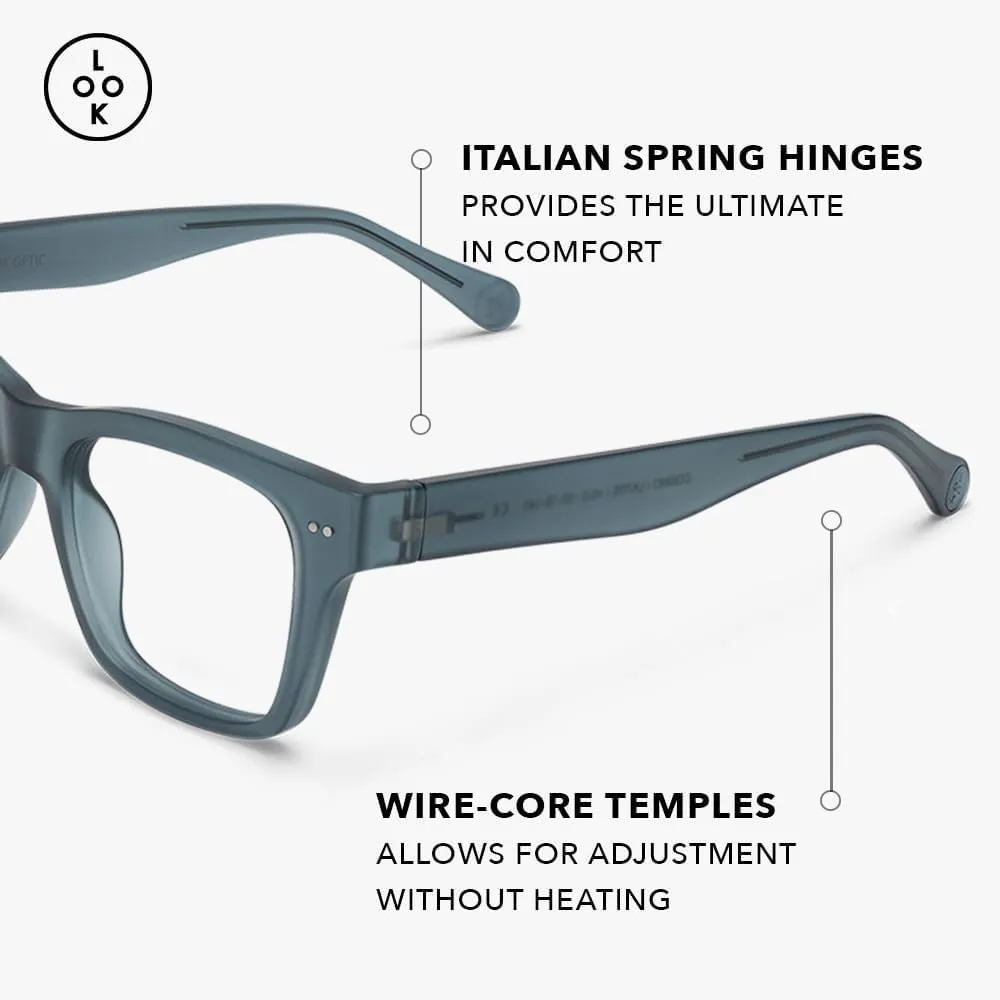 LOOK OPTIC Cosmo Reader-Lightweight Full Magnification Reading Glasses with Scratch-Resistant Anti-Reflective Lenses