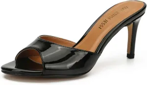 MAIERNISI JESSI Unisex Men's Women's Kitten Heel Mules Slide Slip On Dress Sandals