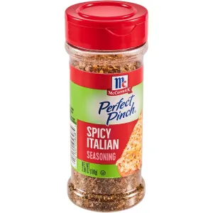 McCormick Perfect Pinch Seasoning, Spicy Italian, For Adding Italian Flavor with a Kick to Pizza, Pasta, Dressings & Sauces, 3.88 oz (Pack of 6)