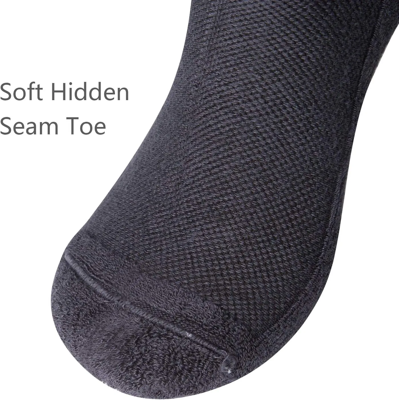  MD 6 Pairs Ankle Quarter Socks for Women and Men, Smell Control Cushioned Sole Casual Athletic Socks