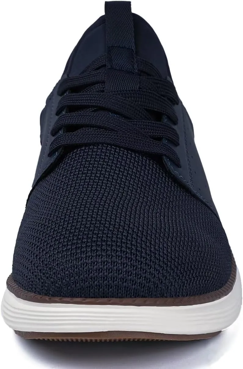 Men Casual Dress Shoes Hands Free Slip On Laceless Fashion Sneakers Lightweight Breathable Walking Shoes Gym Tennis Athletic