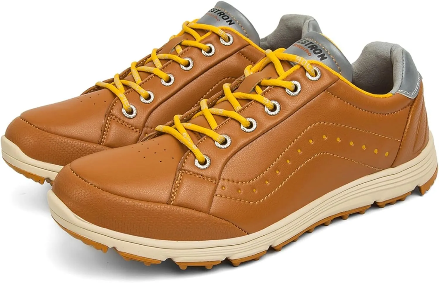 Men Golf Shoes Professional Waterproof Leather Golf Sport Sneakers Male Walking Footwears - Golf Trainers Shoes for Men