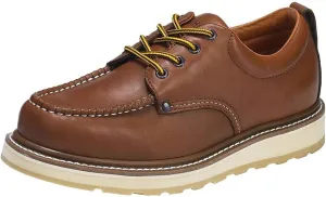 Men's 4" Soft Toe SureTrack Leather Slip Resistant Durable Breathable Oxford Work Boots Shoes 82994