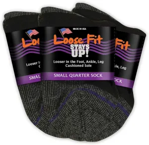 Men's and Women's Casual Lower Cut Socks (Pack of 3) Made in USA, Cushioned Sole