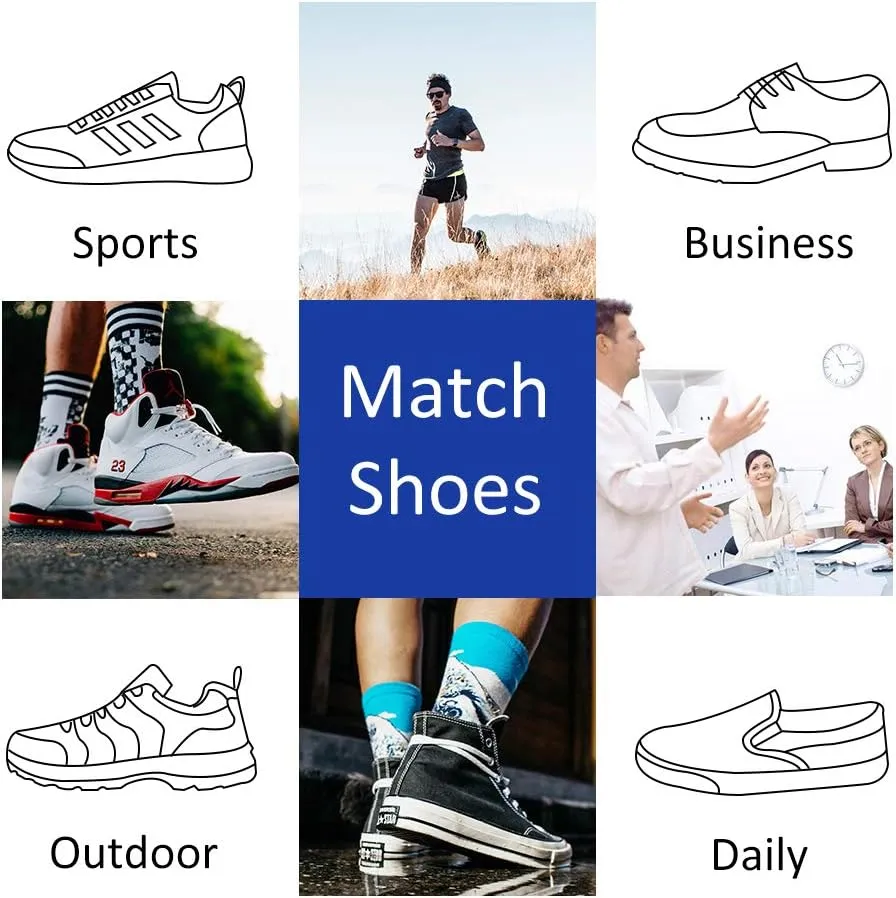 Mens Ankle Athletic Socks Quarter Cushioned Sports Running Casual Sock 6 Pack