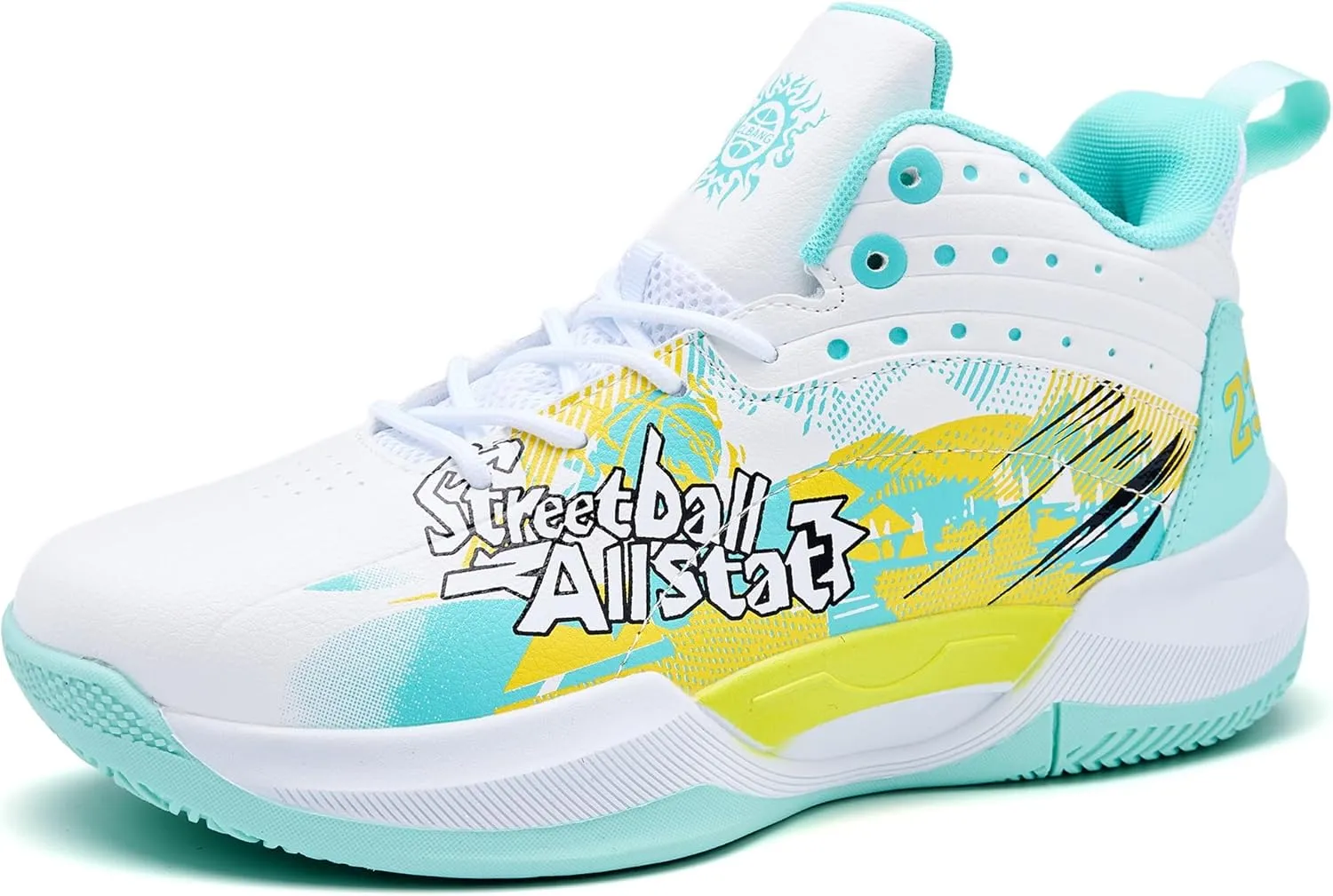 Men's Basketball Shoes Lightweight Breathable Non-Slip Outdoor Courts Training