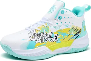Men's Basketball Shoes Lightweight Breathable Non-Slip Outdoor Courts Training