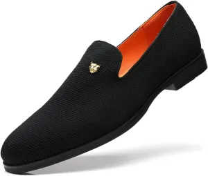 Men's Dress Loafers Stylish Flying Woven Party Wedding Shoes