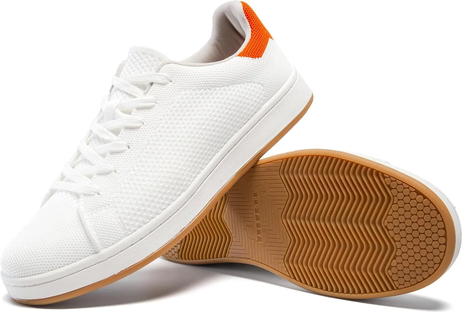 Men's Fashion Sneakers Flying Knitting Breathable Water Resistant Shoes Classic Low Top Lightweight Comfort Lace Up Sturdy Daily Casual Walking Skateboard Shoes for Male