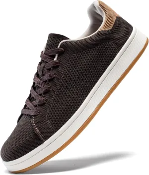Men's Fashion Sneakers Flying Knitting Breathable Water Resistant Shoes Classic Low Top Lightweight Comfort Lace Up Sturdy Daily Casual Walking Skateboard Shoes for Male