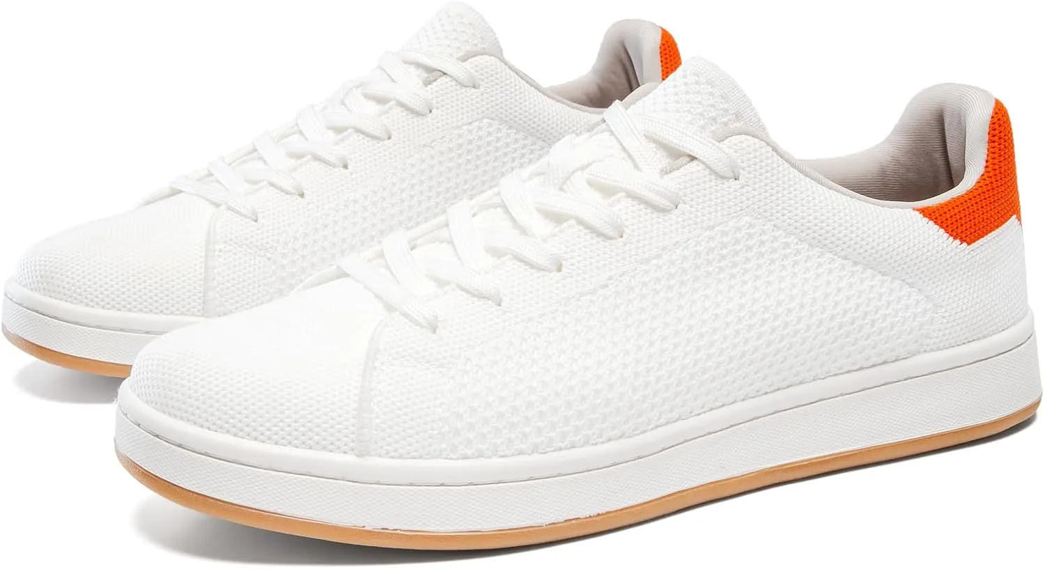 Men's Fashion Sneakers Flying Knitting Breathable Water Resistant Shoes Classic Low Top Lightweight Comfort Lace Up Sturdy Daily Casual Walking Skateboard Shoes for Male