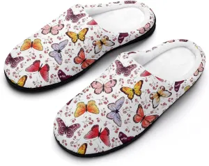 Mens House Slippers Women's Halloween Cotton Slippers Closed Toe Soft Clog Slippers Non-Slip Warm Indoor Outdoor Shoes