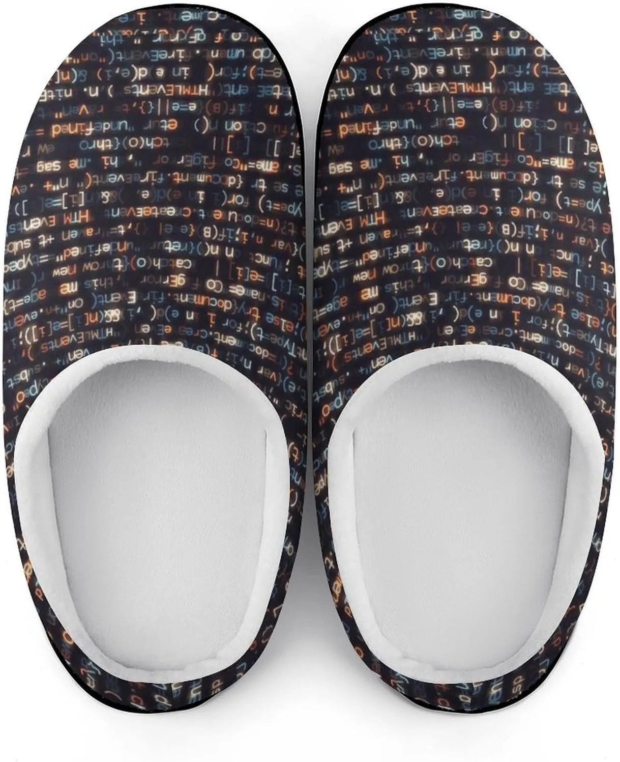 Mens House Slippers Women's Halloween Cotton Slippers Closed Toe Soft Clog Slippers Non-Slip Warm Indoor Outdoor Shoes