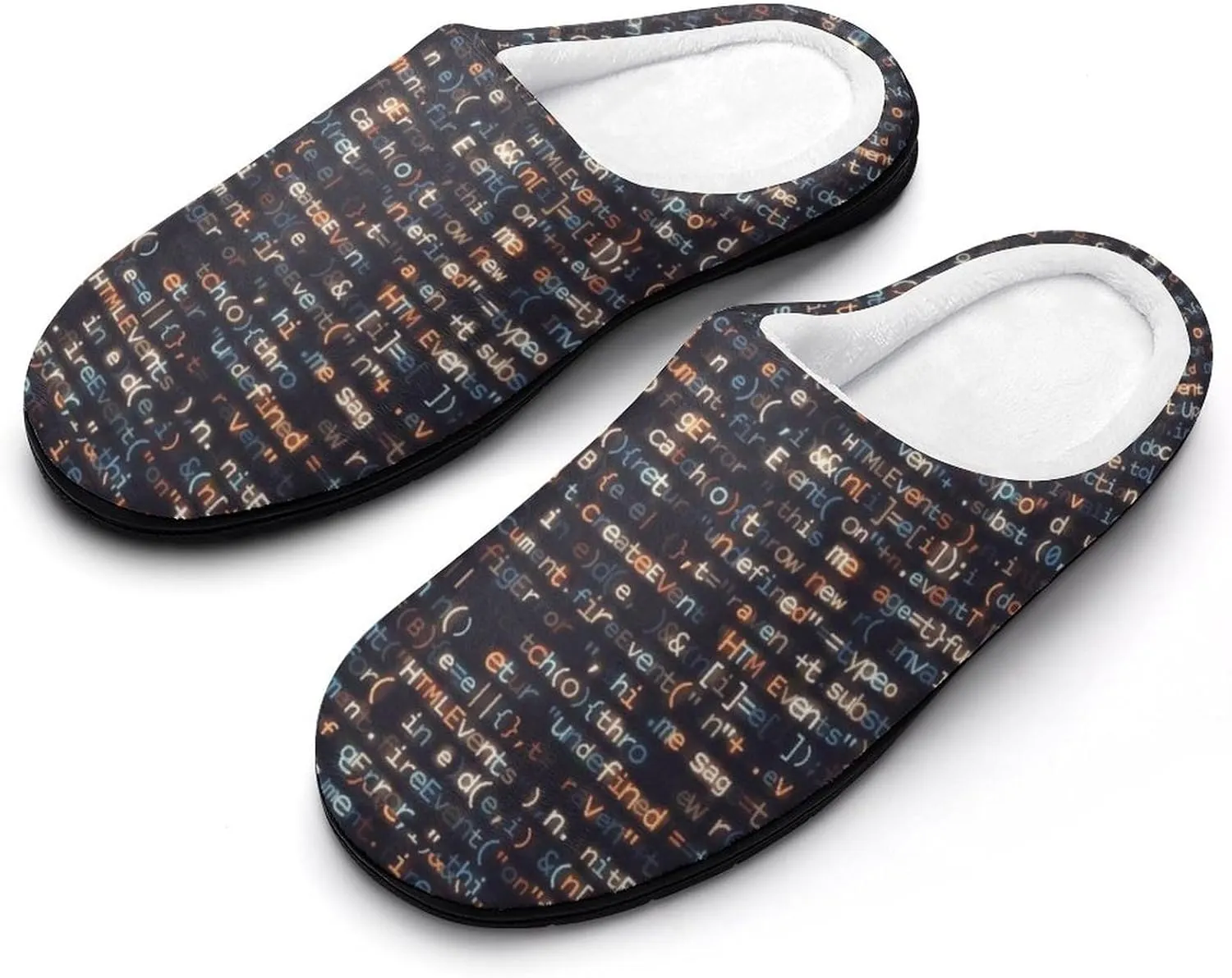 Mens House Slippers Women's Halloween Cotton Slippers Closed Toe Soft Clog Slippers Non-Slip Warm Indoor Outdoor Shoes