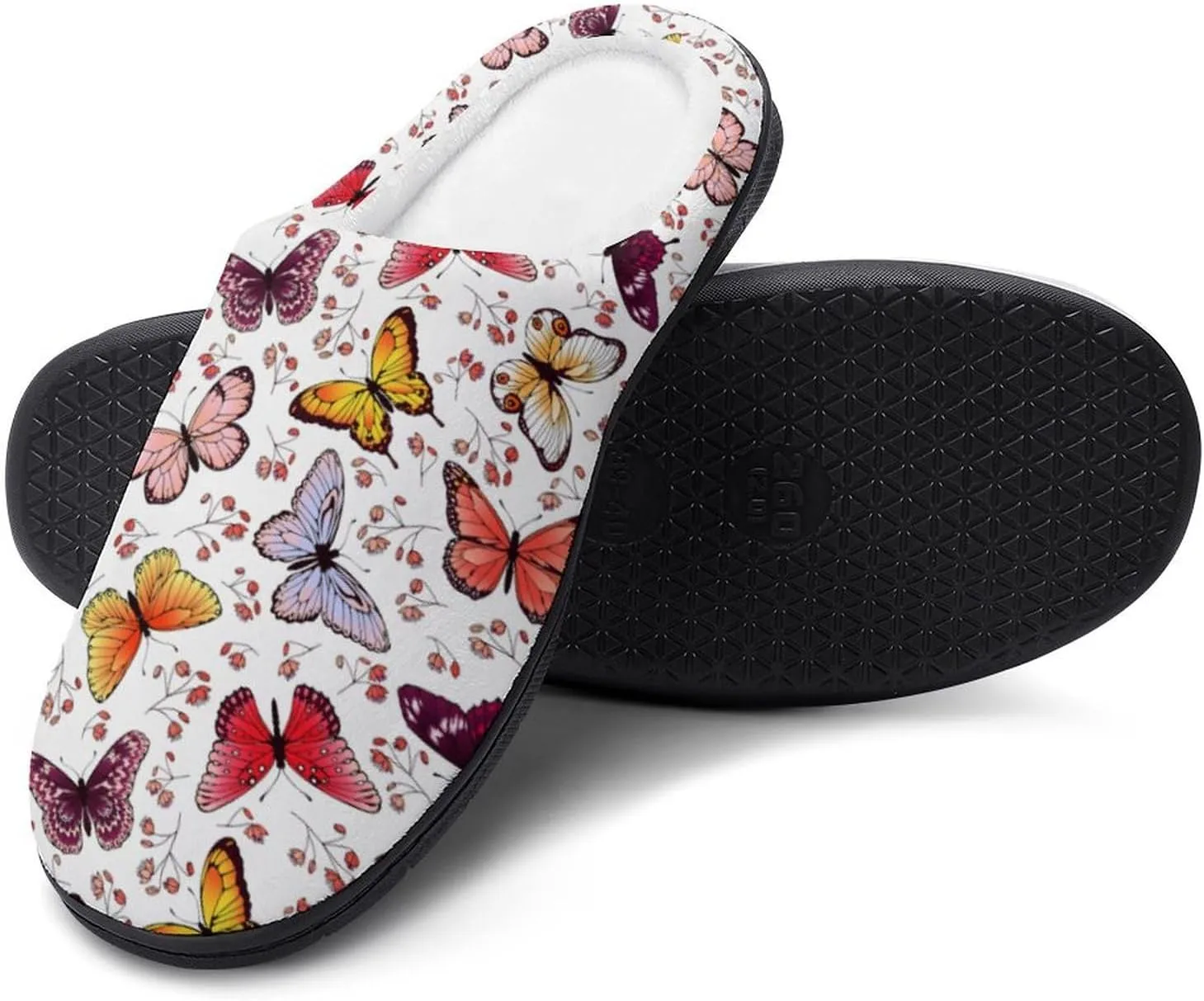 Mens House Slippers Women's Halloween Cotton Slippers Closed Toe Soft Clog Slippers Non-Slip Warm Indoor Outdoor Shoes