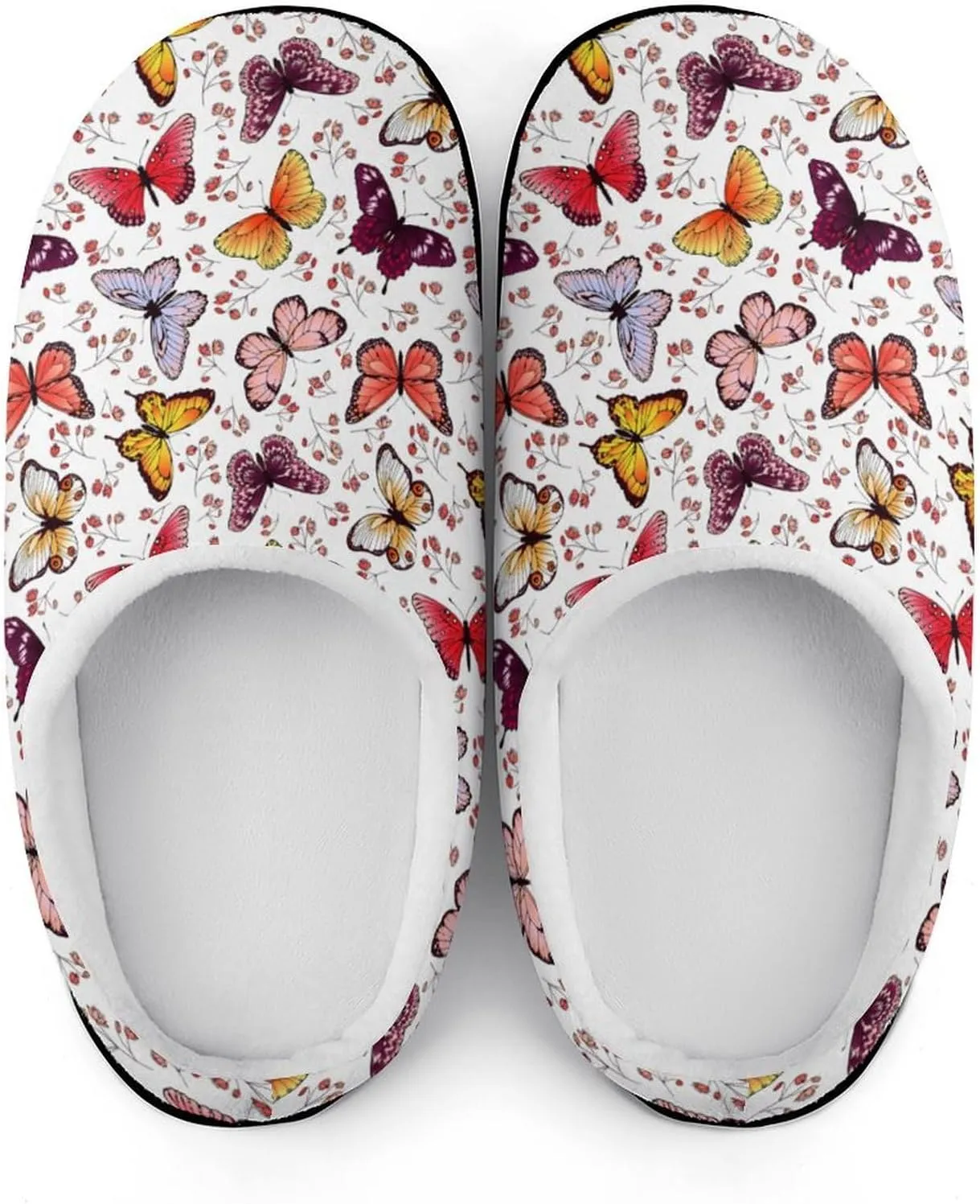 Mens House Slippers Women's Halloween Cotton Slippers Closed Toe Soft Clog Slippers Non-Slip Warm Indoor Outdoor Shoes