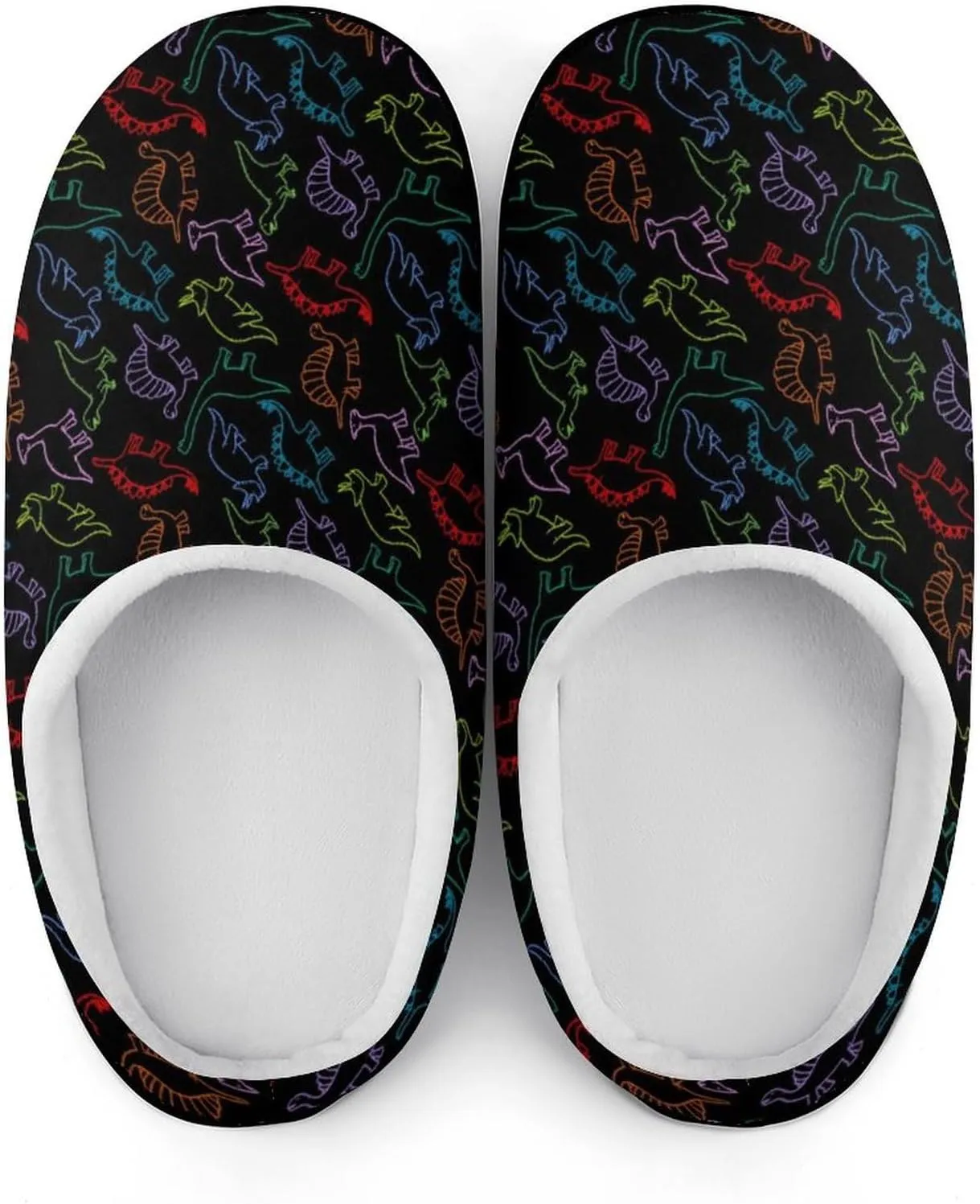 Mens House Slippers Womens Halloween Cotton Slippers Soft Memory Foam Clog Slippers Non-Slip Warm Indoor Outdoor Shoes