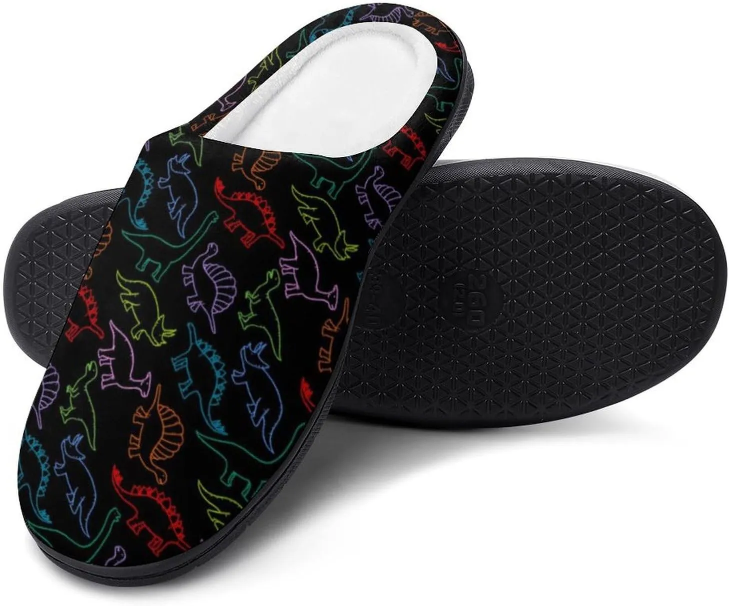 Mens House Slippers Womens Halloween Cotton Slippers Soft Memory Foam Clog Slippers Non-Slip Warm Indoor Outdoor Shoes