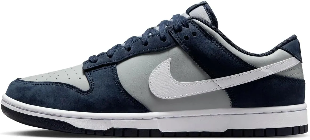 Men's Lifestyle Dunk Low Shoes (Obsidian, White, Light Smoke Grey) by NIKE