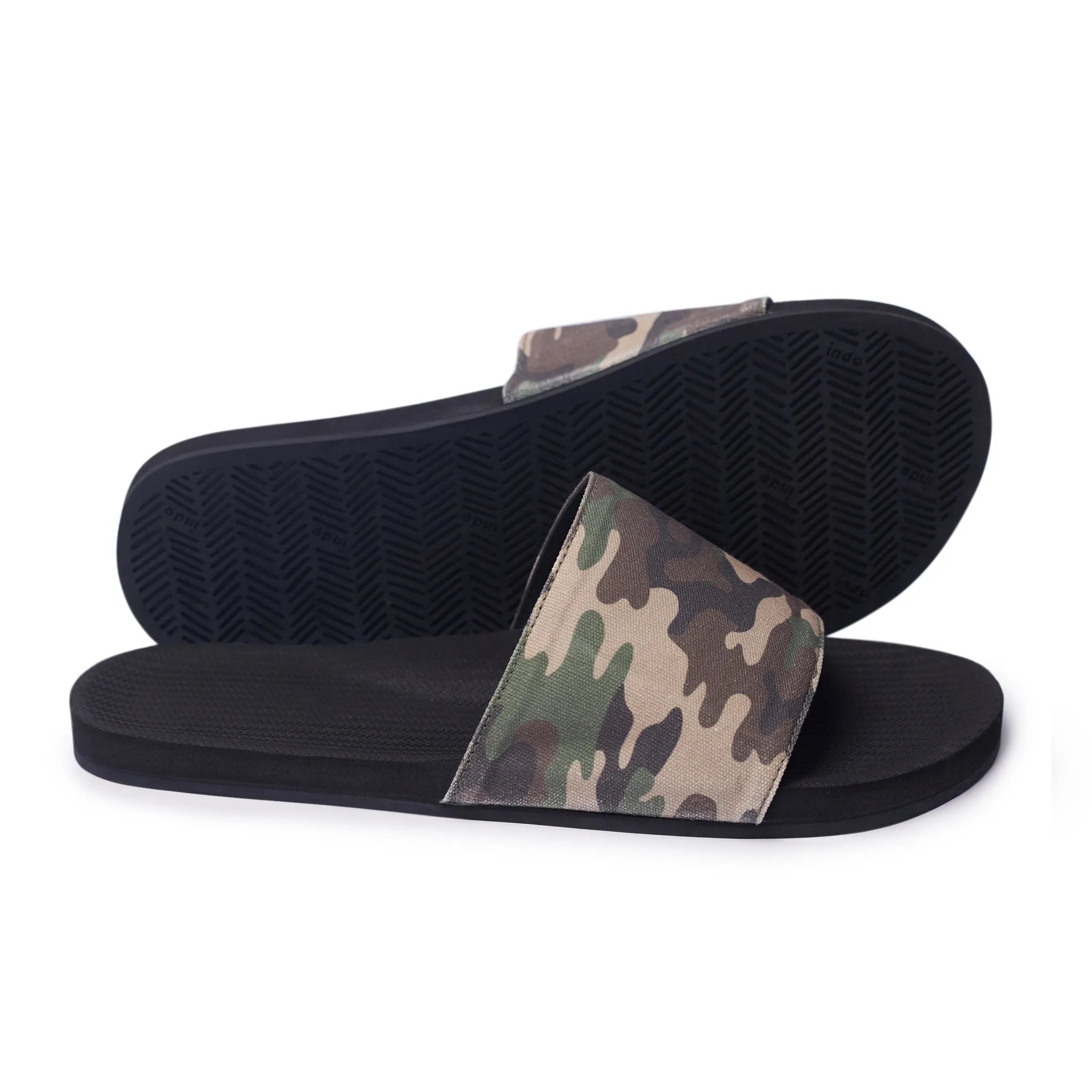 Men's Slide Black & Camo