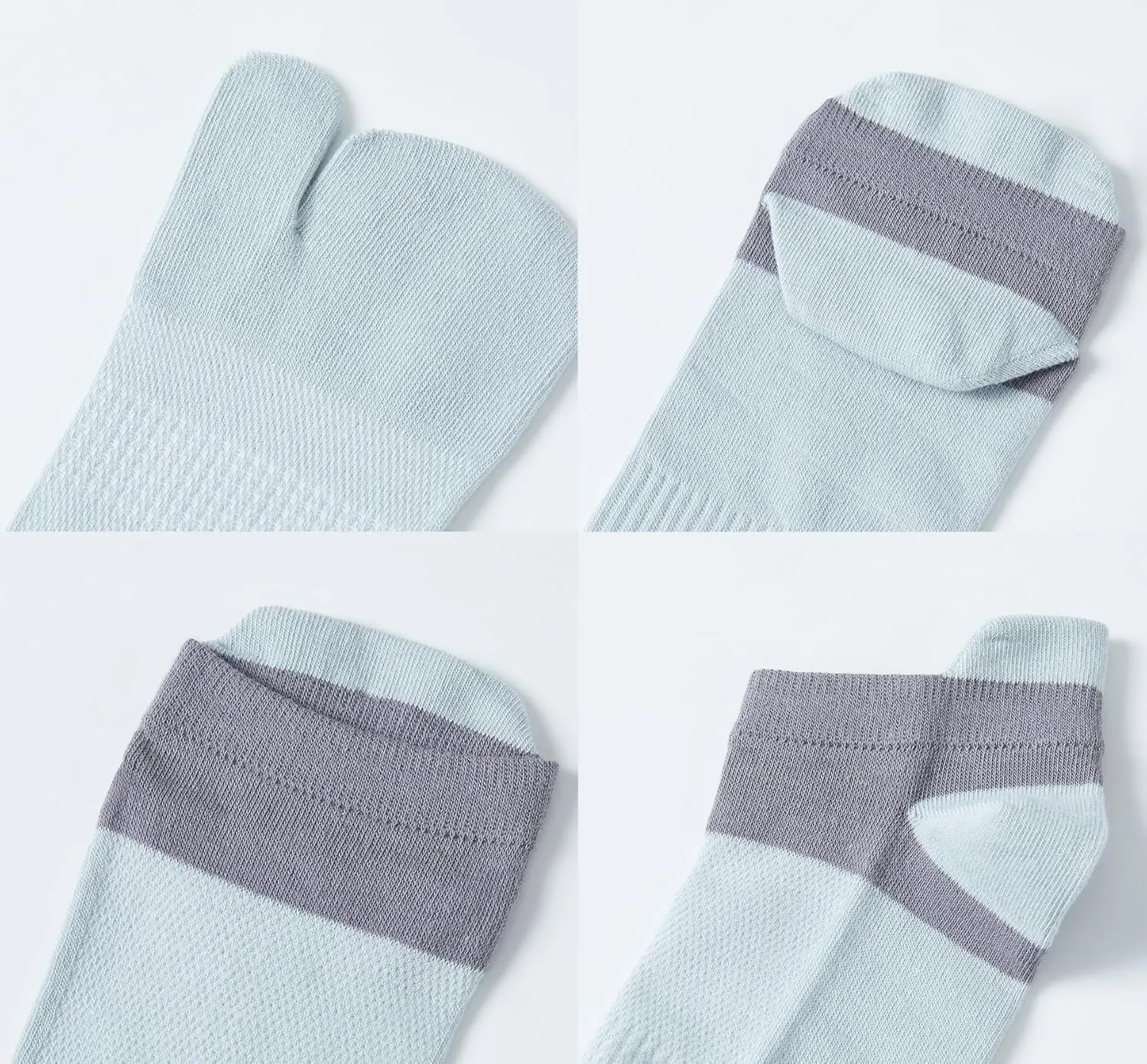 Men's Tabi Socks Flip Flop Split Toe Big Toe Cotton Athletic 4 Pack 6 Pack