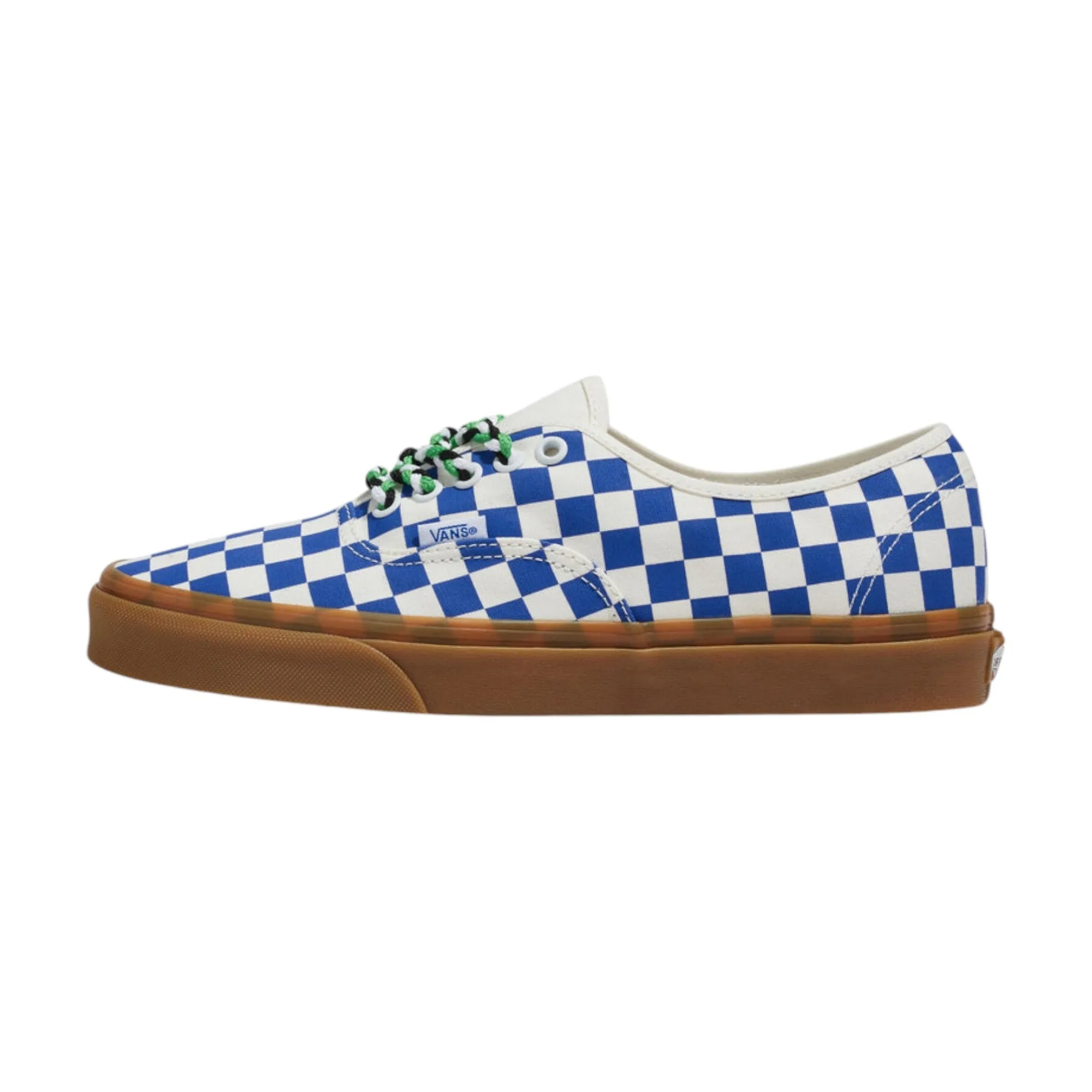 Mens Vans Authentic Checkerboard Shoes Blue/White