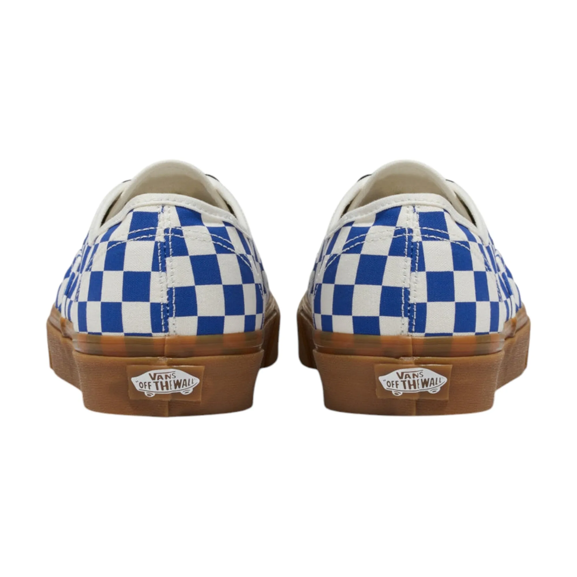 Mens Vans Authentic Checkerboard Shoes Blue/White