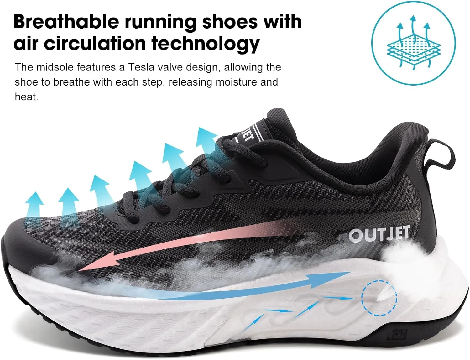 Men's Walking Shoes Running Tennis Comfortable Breathable Lightweight Non-Slip Fashion Sneakers for Athletic Gym Workout
