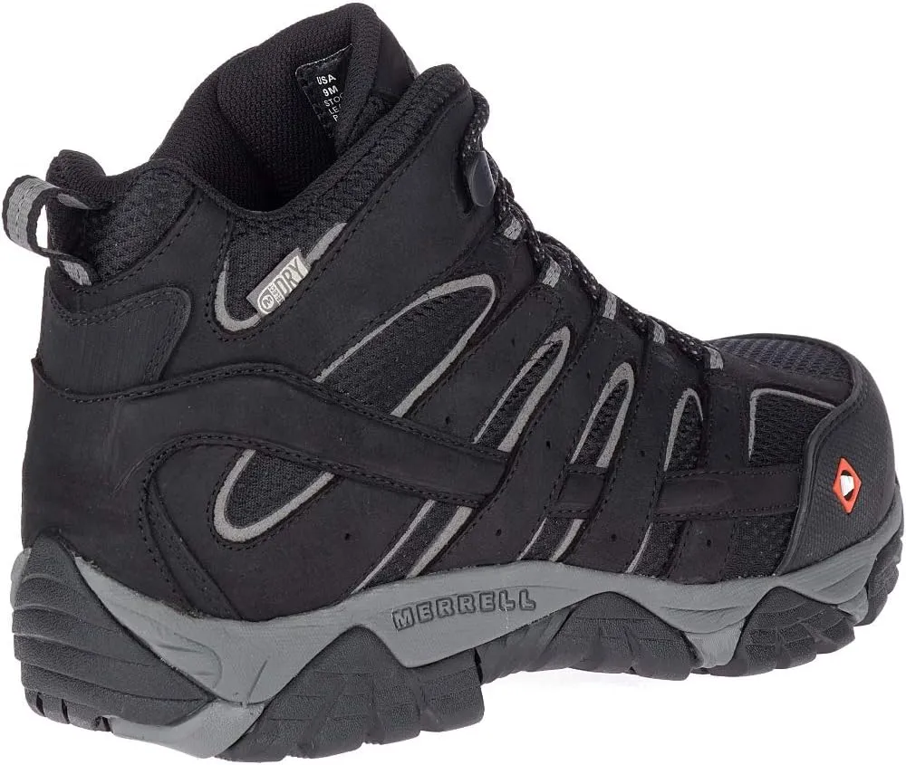 Merrell Men's Moab Vertex Mid Waterproof Composite Toe Construction Boot