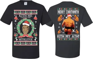 Merry Chrithmith Kith My Ath Funny Ugly Christmas T-Shirts