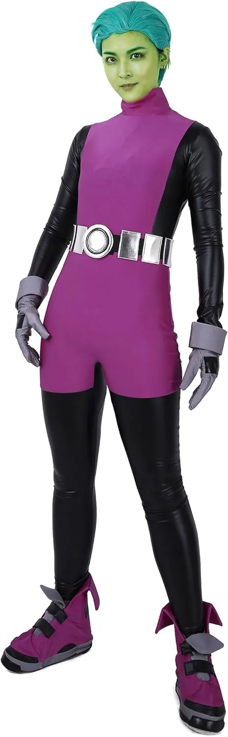 miccostumes Men's Deluxe Cosplay Costume Jumpsuit with Gloves Shoes Covers Belt