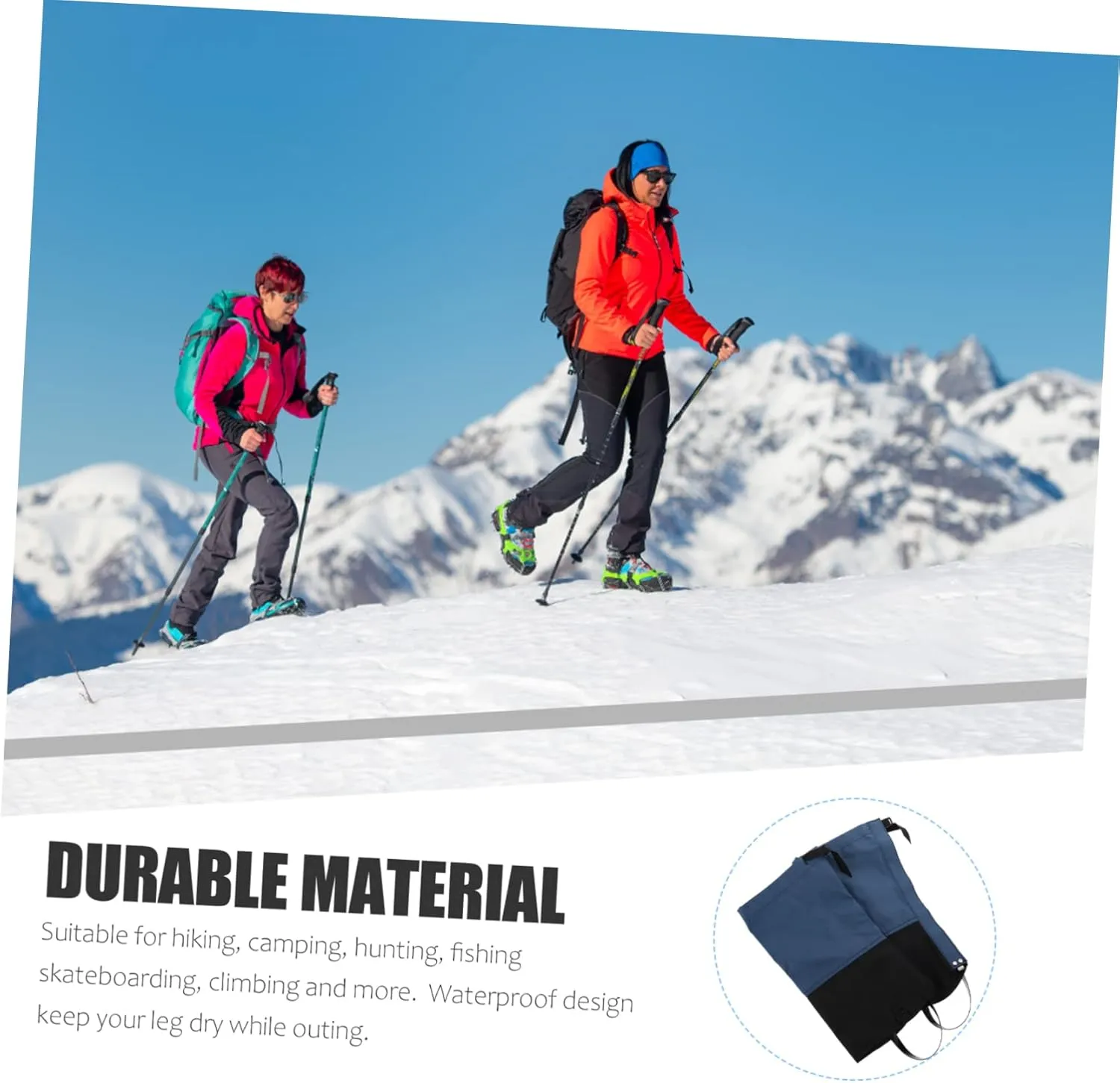 Milisten Boot Gaiters Hiking Leg Covers Leg Gaiters Camping Gear Snow Legging Gaiter Snow Boots Gaiter Gaiters