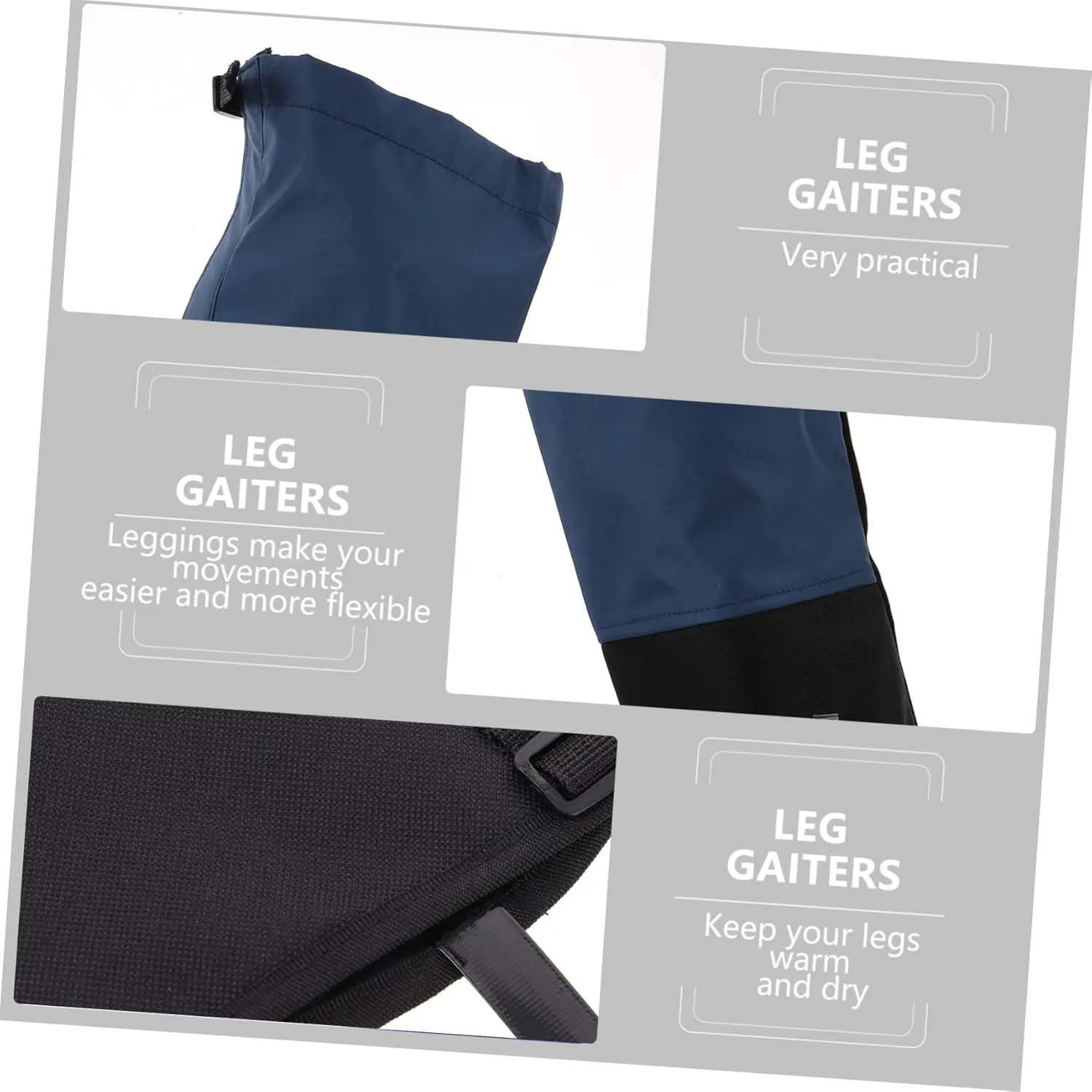 Milisten Boot Gaiters Hiking Leg Covers Leg Gaiters Camping Gear Snow Legging Gaiter Snow Boots Gaiter Gaiters