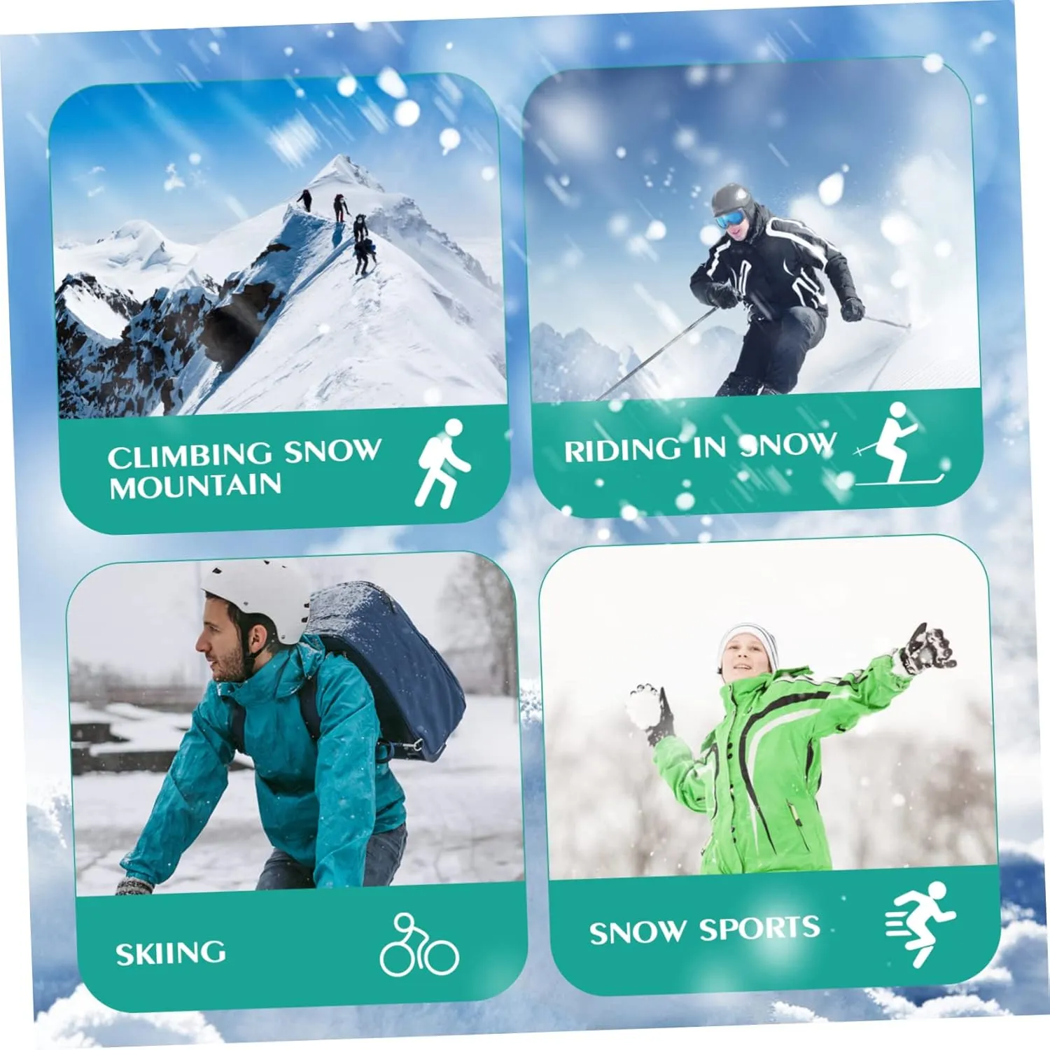 Milisten Boot Gaiters Hiking Leg Covers Leg Gaiters Camping Gear Snow Legging Gaiter Snow Boots Gaiter Gaiters
