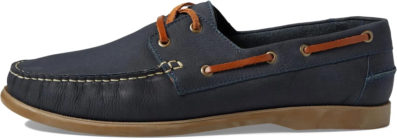MJNY Mens Casual Comfortable Genuine Leather Lightweight Boat Shoe Classic Fashion Loafer Slip On Breathable Deck Shoe
