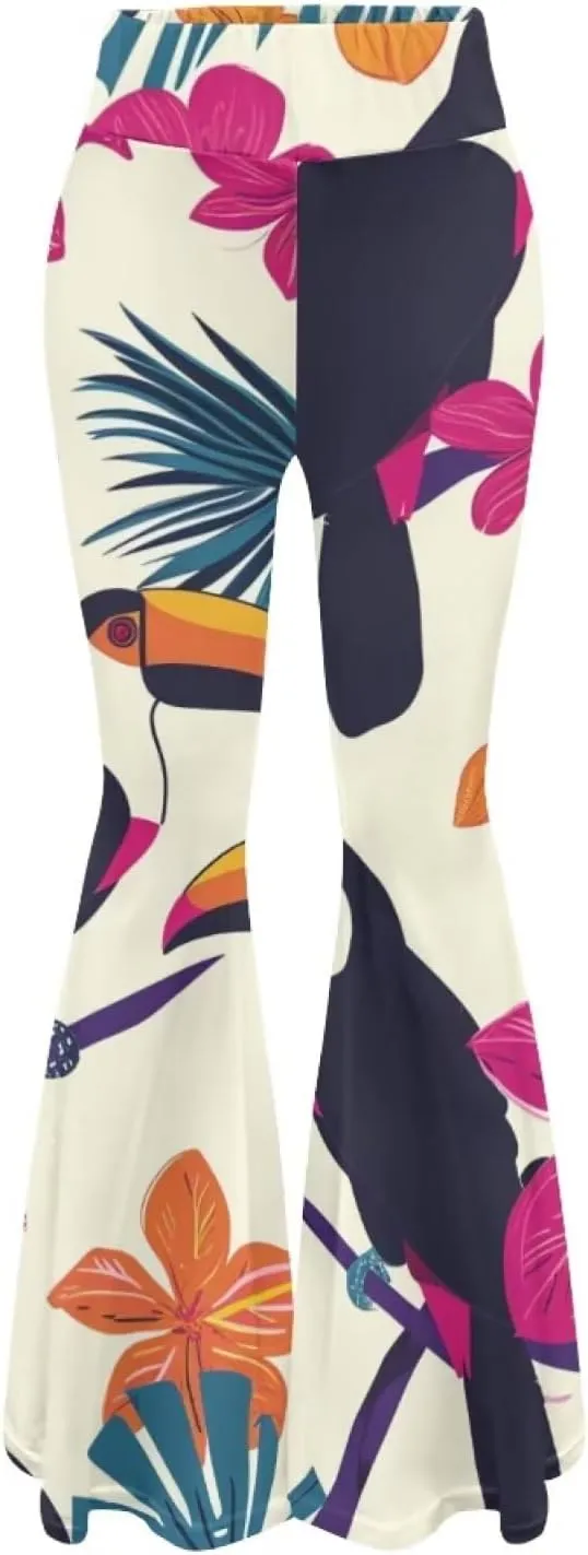 Modysero Comfy Yoga Pants Women High Waisted Bell Bottom Pants for Woman Personalized Print Flare Leggings Stretch