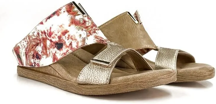 Modzori Kleo Women's Low Wedge Reversible Slide Sandal