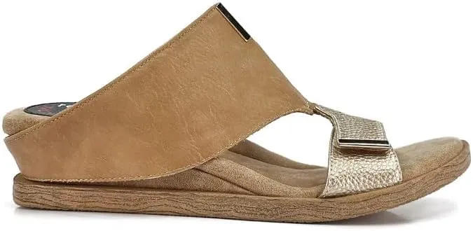 Modzori Kleo Women's Low Wedge Reversible Slide Sandal