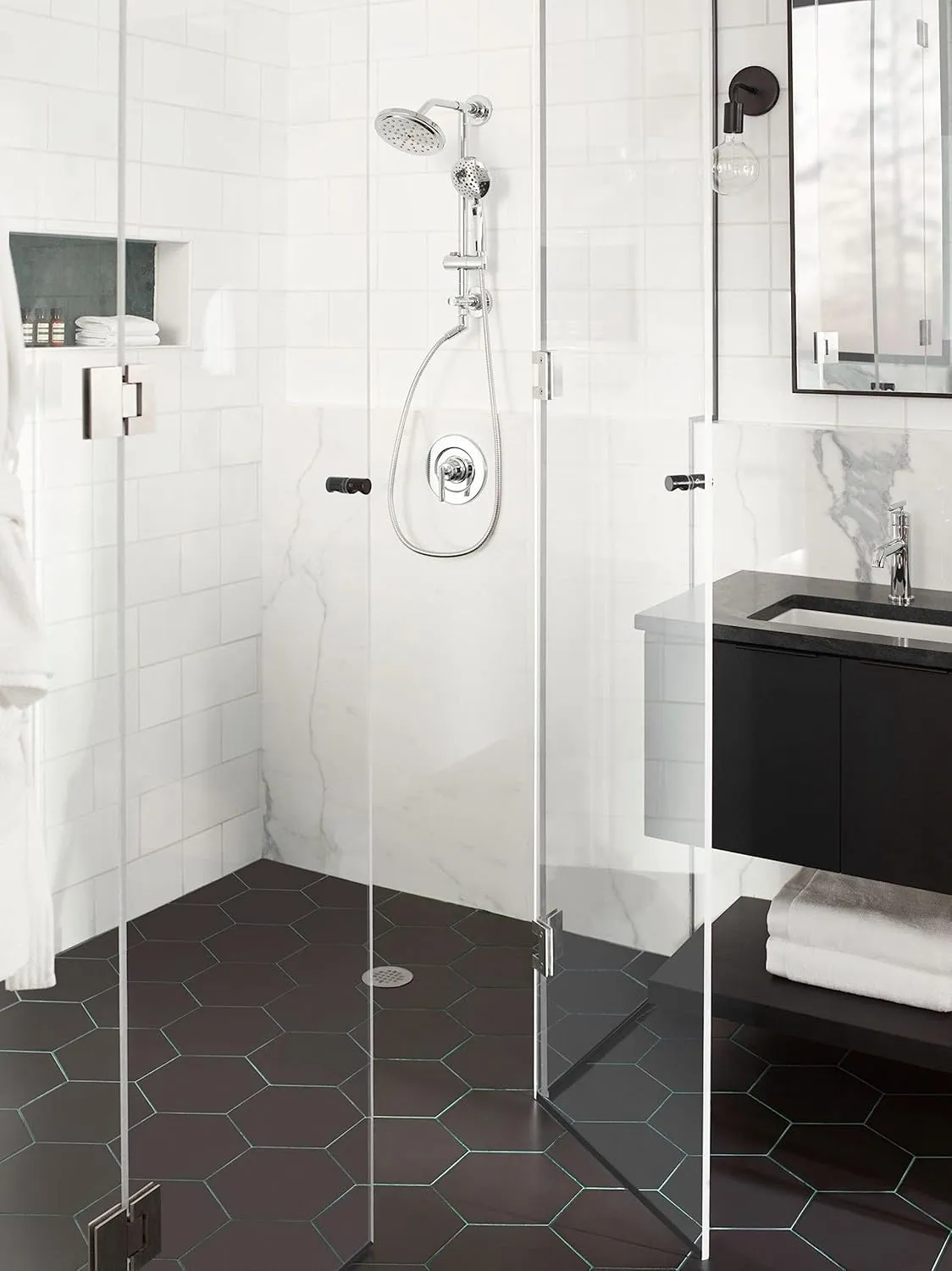 Moen Annex Chrome Shower Slidebar and Shower Hose System Trim, Valve Required, TS3661NH