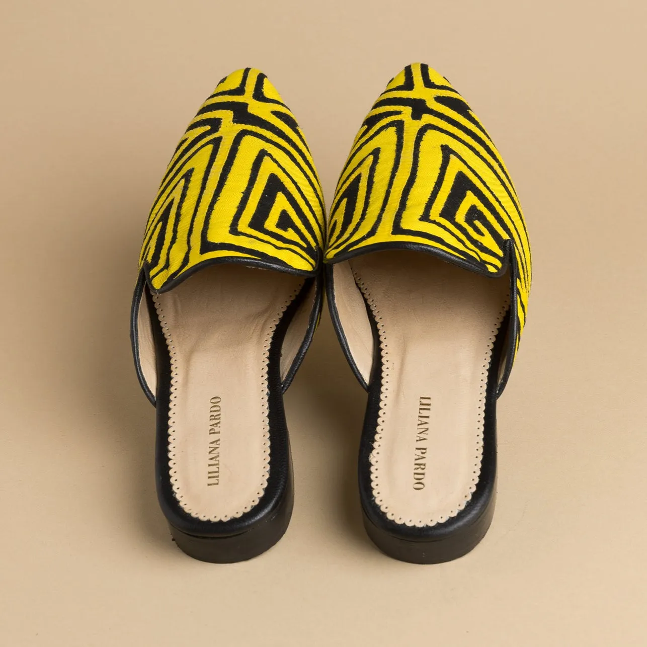 Mola Mules | Black & Yellow