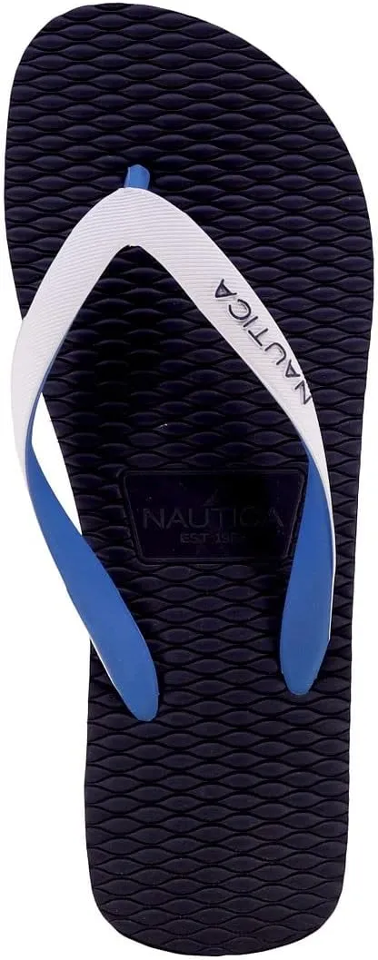 Nautica Men's Flip Flop, Beach Sandal, Boat Slide, Water Slippers