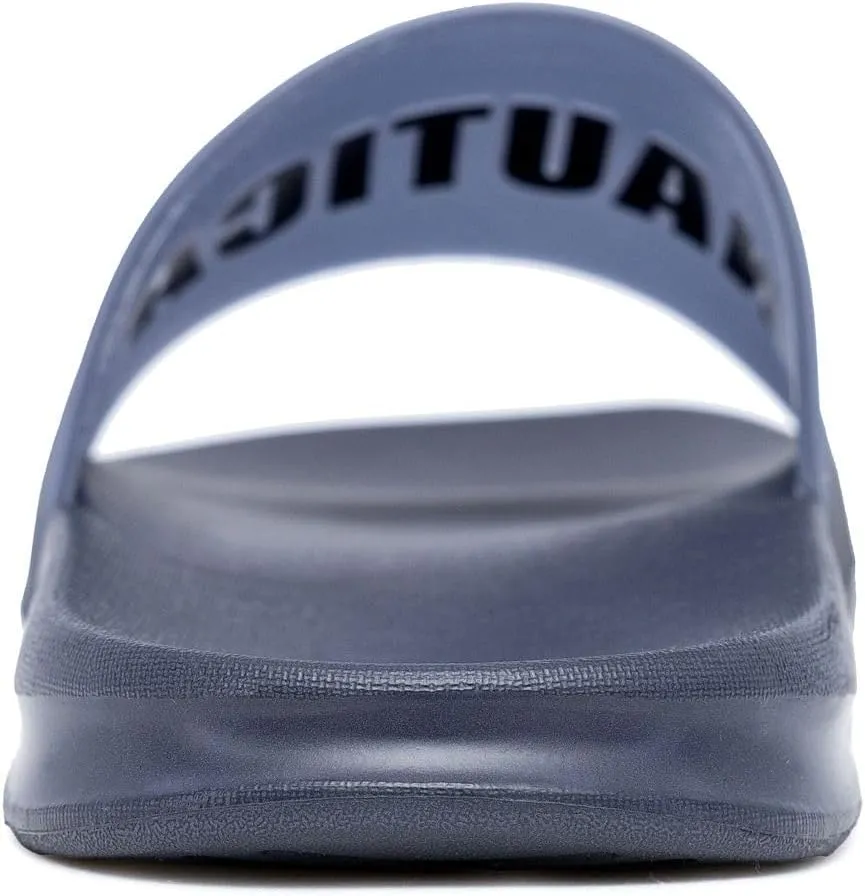 Nautica Men's Slide Sandals – Comfortable Slip-On Pool & Beach Shoes with Cushioned Footbed for Casual Wear