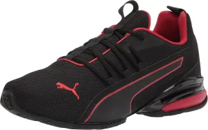 New PUMA Men's Axelion NXT Running Shoe Black/Urban Red 12