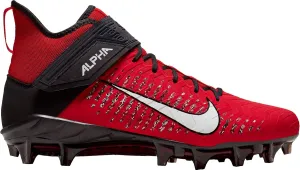 Nike Alpha Menace Pro 2 Mid AQ3209-610 University Red-White-Black Men's Football Cleats 15 US
